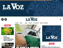 Tablet Screenshot of lavozdelanacion.com